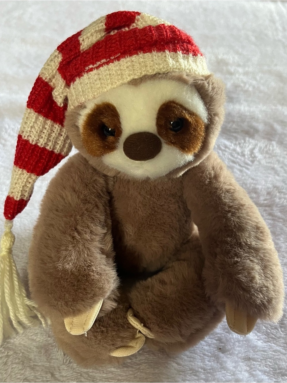Aurora World George the Sloth Plush 10” Stuffed Animal Red White Hat July 2020